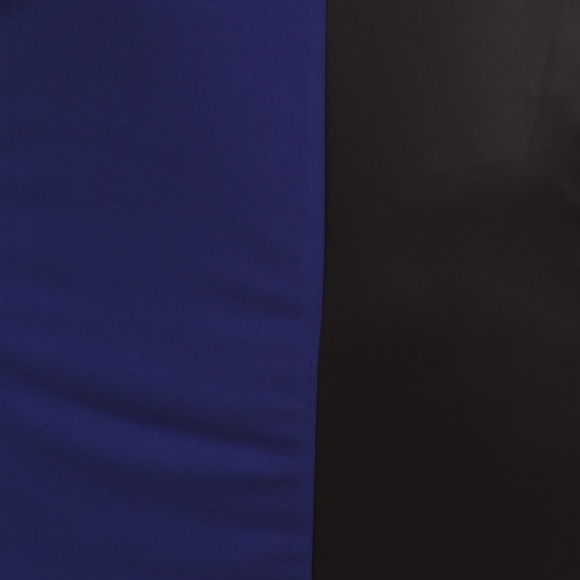 💐🟡Royal Blue and Black Color Block Dress - Picture 5 of 6